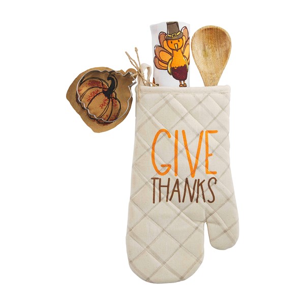 Give Thanks Oven Mitt and Towel Set - 52225