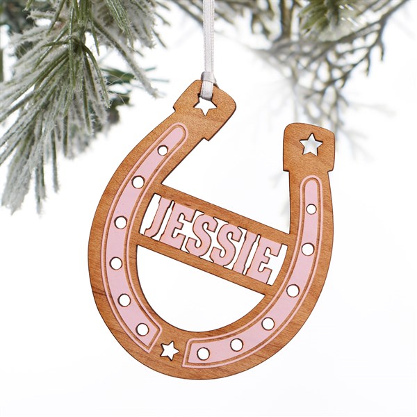 Engraved Horseshoe Ornament for Kittenish by Jessie James Decker  - 52502