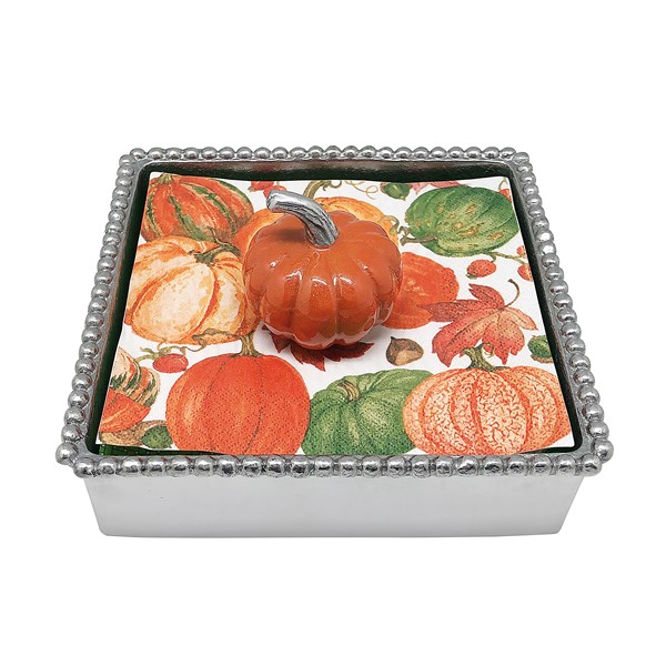 Mariposa Orange Pumpkin Napkin Weight   - 52532