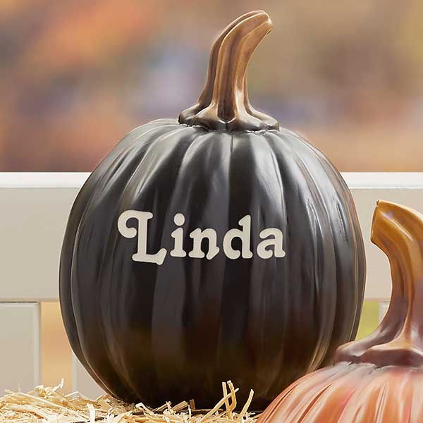 Personalized Decorative Halloween Pumpkins - 7144